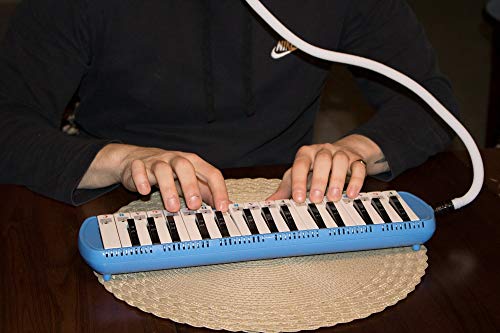 QMG Piano Stickers for 32/37 Key Melodica, Transparent and Removable, Made in USA - Image 3