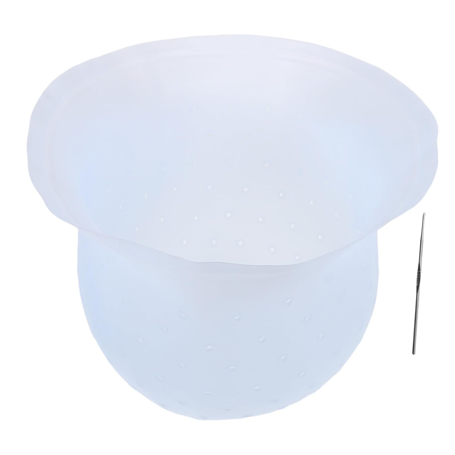 Hair Highlighting Cap with Holes and Steel Pins Reusable Silicone