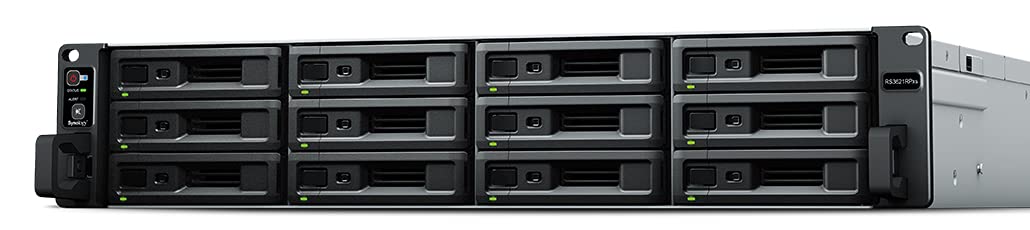 Synology RS3621RPXS 2U 12-Bay 2.2GHz 6-Core 8GB DDR4 4x 1GbE 2x USB 3.2 RPS Server
