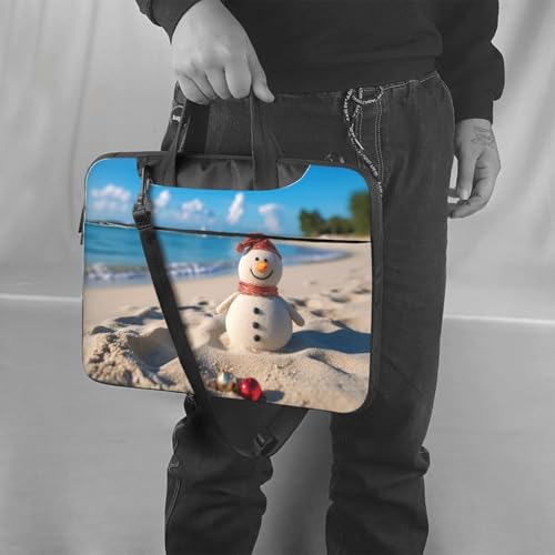 Bolsa Snowman Beach para laptop unisex miniatura 2