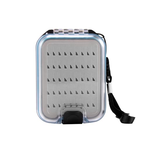 Dr.Fish Fly Fishing Box, Flies Storage Case Waterproof Silicone Double...
