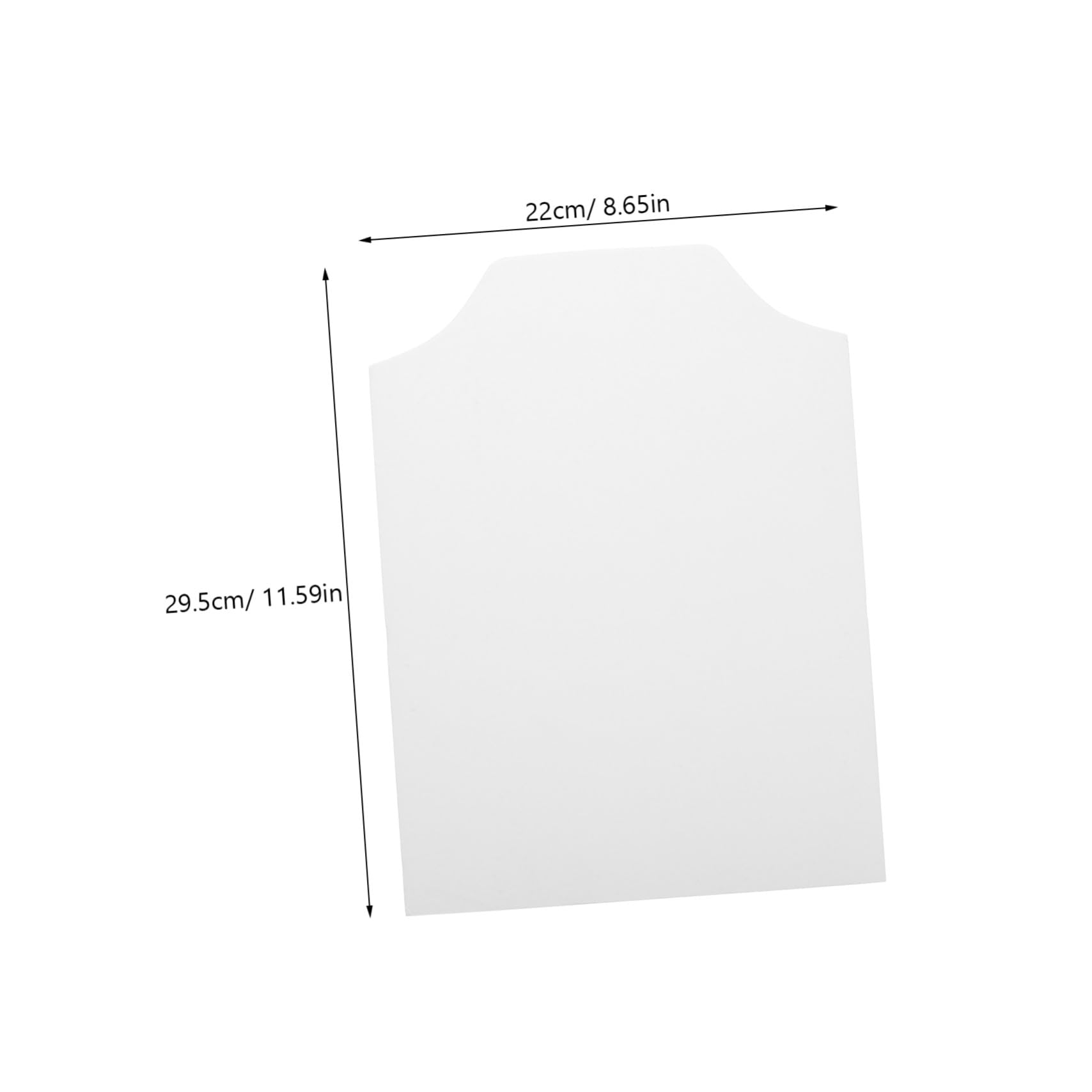 100 Stück Hemden Kartoneinlagen aus Doppelseitiger Weißer Pappe Faltform für T-shirts und Hemden Antifalten Design 22 X 30cm Kleidung Falten und Organisieren