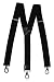 Produktbild Olata Extra starker, Extra Breite Hosenträger 4cm Y-Form mit Karabinerhaken. Schwarz