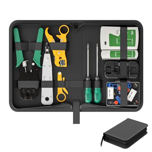 RiteAV - Doppia Piastra A Muro Bianca: Porta Telefonica RJ11 A Punch Down E Porta Ethernet Cat5e Tool-less - 6