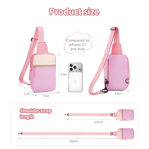 Image of Birthday Gifts for 8 9 10 11 12 Year Old Teens Girls Kids, Fanny Pack Crossbody Bag Sling Belt Bags Purse, Dorm Travel Essentials for Girls Fashion, Preppy Tween Teen Girl Gift Trendy Stuff