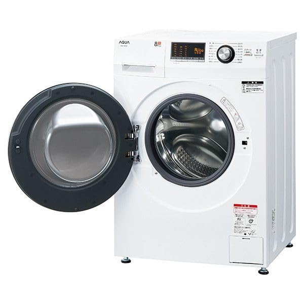 Amazon | AQUA AQW-F8N ホワイト [ドラム式洗濯機 (8.0kg) 左開き