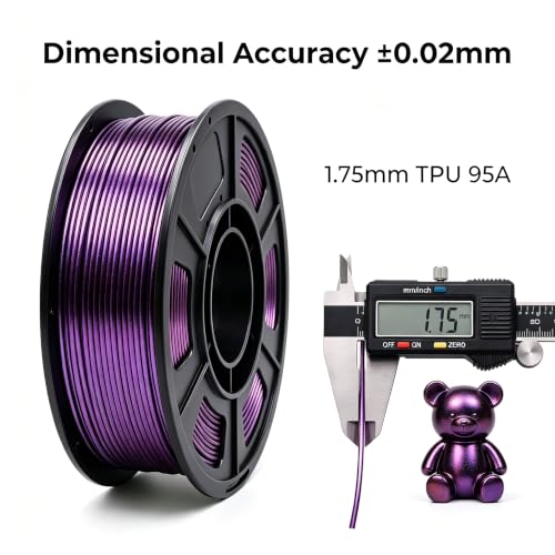 Image of 95A Chameleon TPU Filament 1.75mm, Chameleon Purple, 250g