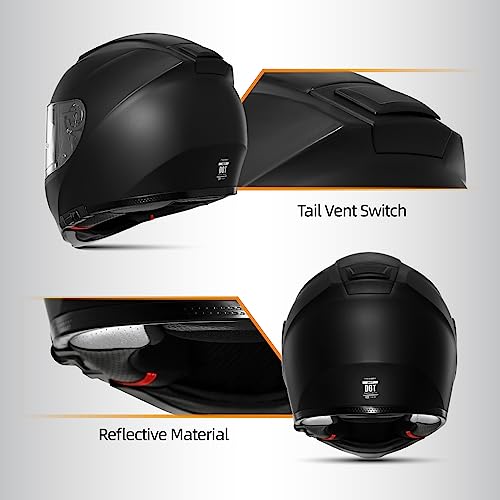 Snapklik.com : TRIANGLE Full Face Motorcycle Helmet Dual Visor Clear ...