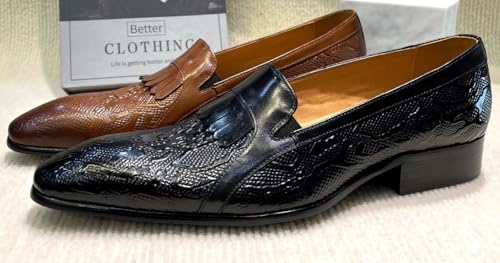 Santimon Men’s Slip On Shoes Dress Casual Penny Loafers – Comfort Luxury Leather Mocasines for Business, Office, Party & Wedding4