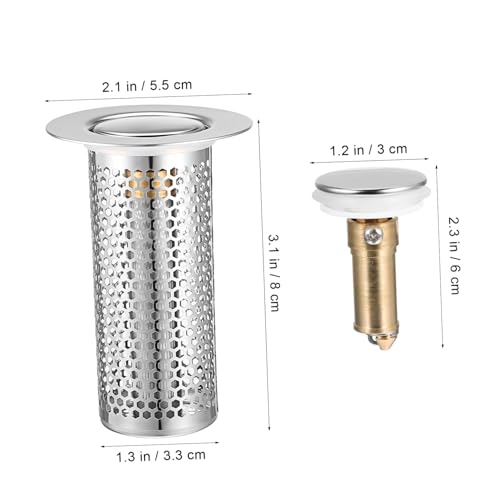 Lurrose 2pcs Colador para Fregadero baño y cocina miniatura 2