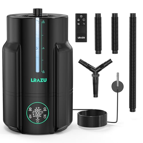 LRAZU 6L Humidifier for Plants, Reptile Mister System Foggers for Home Indoor, Smart Humidifier with Timer for Grow Tent, Mushroom, Houseplants, Reptile Tank and Accessories - 40H 22dB Remote Control