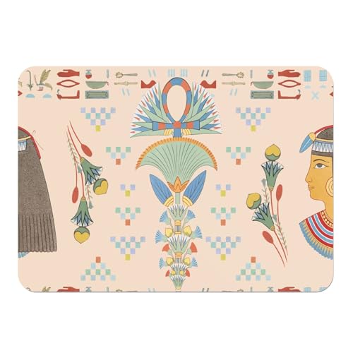Sets de table dessous en liège napperons hiéroglyphe ancien Egypte 4pcs - 2