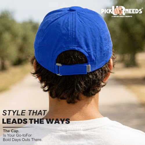 Image of Pick Ur Needs Unisex Sports Baseball Cap Breathable Quick-Dry Summer Cap with Adjustable Strap