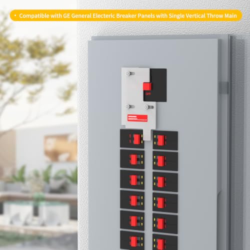 Kit de enclavamiento de generador para paneles GE de 150 y 200 amperios con espacio de 2-1/2 pulgadas 6