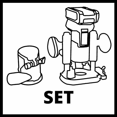 Einhell Professional Défonceuse & Affleureuse sans fil TP-RO 18 Set Li BL