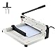 VEVOR Papierschneider manuelle Schneidemaschine (bis A4 Papier 304,8 mm, 400 Blatt), Papierschneidemaschine Hebelschneider, Guillotine-Schere für Papier höchste Präzision Büro Zuhause Schule weiß