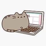 Pusheen Cat Bumper Sticker Vinyl Decal 5'