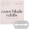 Kitsch Double Edge Safety Razors for Men and Women Blades Refills Safety Razor Blades for Smooth and Comfortable Shave, Stainless Steel Razor Refills, Sustainable Shaving Blades - 10 Count