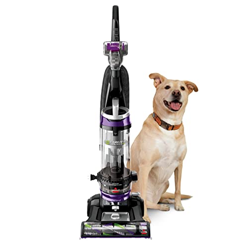 BISSELL CleanView Swivel Upright Vacuum for Pet Hair, Multi-Cyclonic Suction, Automatic Cord Rewind, Scatter-Free Technology, Edge-to-Edge Cleaning, Pet TurboEraser Tool Included, Purple, 2258B by Bissell - Used condition - CA$145.58