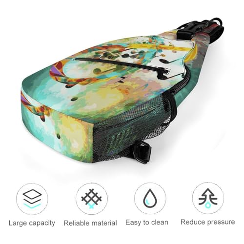 Bolso bandolera de pecho casual para viajes y senderismo miniatura 5
