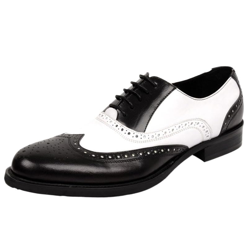 Herren Anzugschuhe Schnürhalbschuhe Klassischer Business Derby Oxford Hochzeit Schuhe Schnürschuh Klassischer Brogue-Stil Lederschuhe