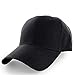 KANGORA Plain Baseball Cap Adjustable Men Women Unisex | Classic 6-Panel Hat | Outdoor Sports Wear (20+Colors) (Black)