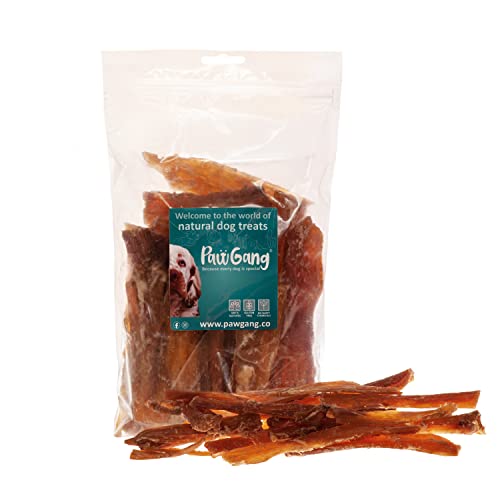 PawGang, Beef Tendon Paddywack 500g, 100% Natural Treats for Dogs Young Adult Small and Large Dog