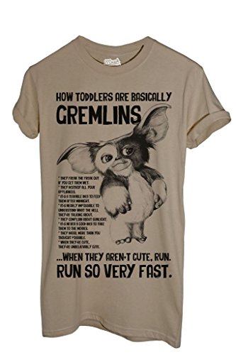 MUSH T-Shirt How Toddlers are Basically Gremlins - Gizmo - Film by Dress Your Style - Femme-M Sand