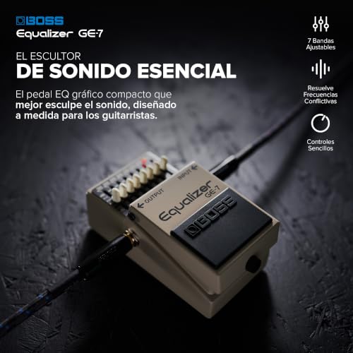 Miniatura 2 de Pedal Ecualizador De 7 Bandas Boss Ge-7 Pedal Ecualizador Compacto De 7 Bandas Con Deslizadores De Eq Ajustable