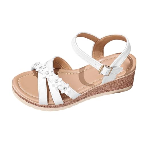 Générique Sandales Femme Talon Chaussures Confort Mule Confortable Chaussons Orthopédiques Blanches Ete D Été Chaussure Chic Et Élégant Haut Compensées...