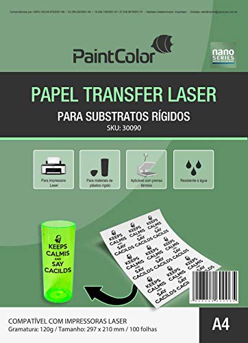 Papel Transfer Laser Para Substratos Rígidos 120g A4 - 100 Folhas