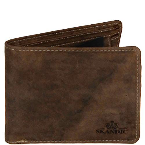 Preisvergleich Produktbild The Skandinavian Brand RFID Geldbörse aus Leder tan