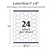 Avery Matte White Oval Labels with Sure Feed, 1