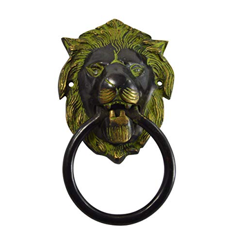 Llamador de latón de león para transformar la estética de tu puerta principal 2