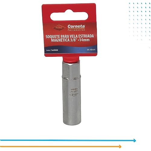 Soquete para vela Estriada Magnet 14Mm 3/8