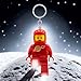 LEGO Minifigures - Large 3 Inch Tall Figure Keychain Light - Spaceman Red (KE10HR), Bag charm with LED light