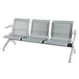 HarBin-Star Waiting Room Chair Bench -3 Seat Guest Reception Chairs Lobby Chairs for Airport, Hospit