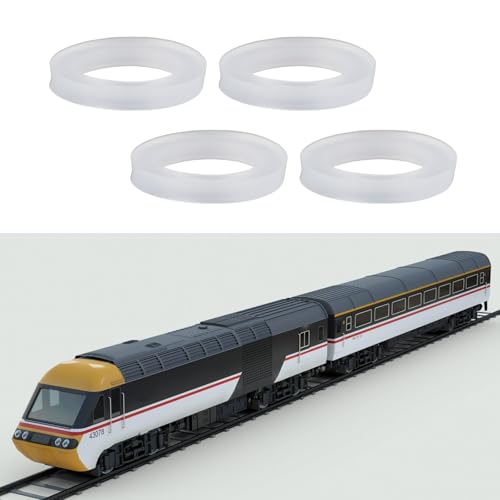 Create idea 16x N-Skala-Gummi-Haftreifen für 1:148 Eisenbahnmodell-Diesel-Kleindampflokomotiven