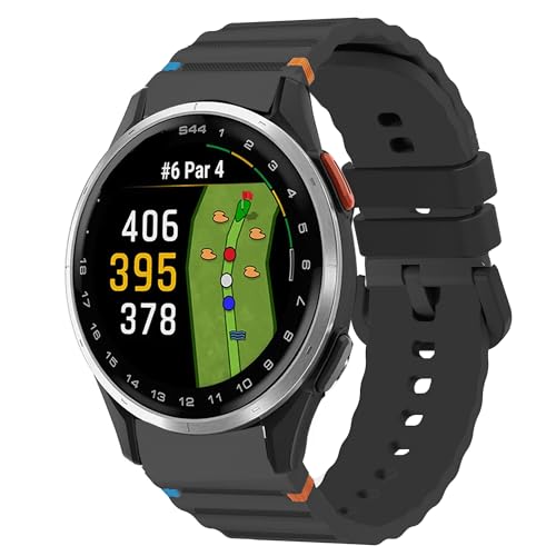 Bracelet silicone tissé 20 mm à dégagement rapide pour Garmin S50