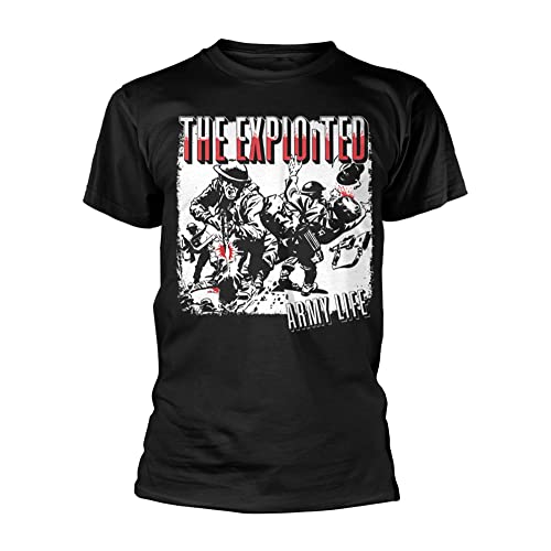 The Exploited Army Life t-shirt noir idéal pour les festivals de musique et concerts punk