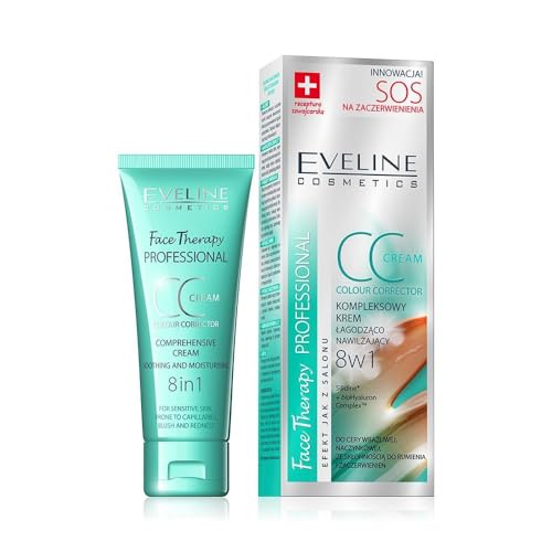 Crema hidratante y calmante CC 8 en 1, 30 ml