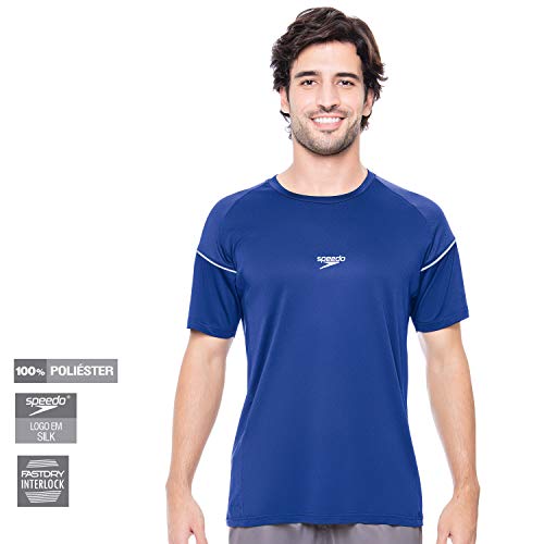 Speedo Camiseta Traction Masculino Azul M