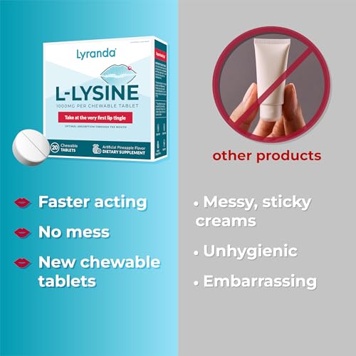 Lyranda 1000 Mg Chewable L-Lysine Tablets To Treat Cold Sores thumb #4