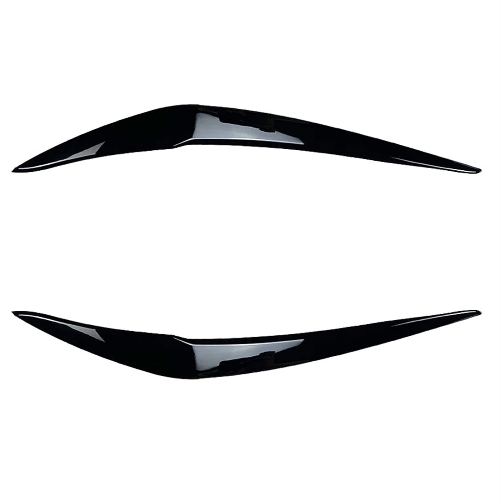 F20 Front Headlight Eyebrow Eyelid Cover Fit for 1 Series F21 Facelift 116i 118i 120i 125i M135i M140i 2015-2019 Car Accessories(Gloss Black)