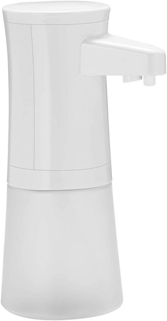 Zerodeko Touchless Automatic Foaming Soap Dispenser with Auto-Induction Sensor, 350ml Plastic Countertop Pump for Bathroom and Kitchen Use