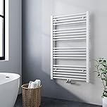 Meykoers Badheizkörper 1000 x 600mm, Handtuchheizkörper Handtuchtrockner Weiß Handtuch Heizkörper Bad Mittelanschluss Badezimmer Handtuchwärmer Heizung Radiator 498 Watt