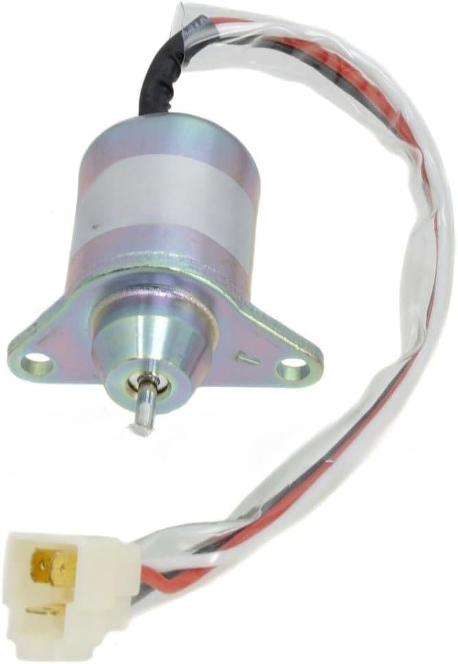 Fuel Shut Off Solenoid Valve, Compatible with Yanmar, 12V 119653-77950, excavator engine parts