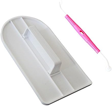 Ruiji Cake Molding Smoother and Cutting Wheels Fondant Tools for Cake Decorating White