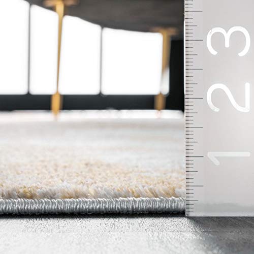 Nuloom Cyn Abstract Area Rug, 5' Square, Gold #TOP1