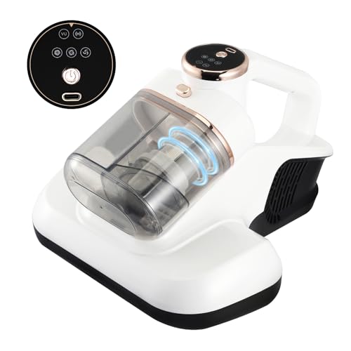 Battimaterasso senza Fili, Aspirapolvere Per Materassi Antibatterica Ultravioletti, In Grado Di Rimuovere Il 99,9% Degli Allergeni, Adatto Per Materassi, Divani E Mobili Imbottiti, Ricarica Tipo C